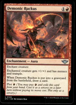 4x Demonic Ruckus - Outlaws of Thunder Junction - NM-Mint - MTG - Image 1