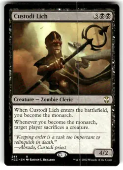 Custodi Lich Commander: Streets of New Capenna Regular MTG NM - Image 1