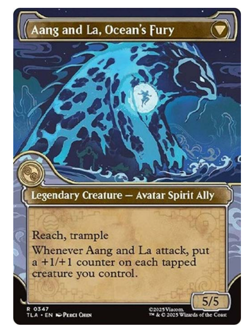 Aang, Swift Savior // Aang and La, Ocean's Fury - Showcase Avatar MTG - Image 2