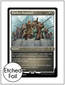 1x Flawless Maneuver, Etched Foil, Magic MTG NM - Image 1