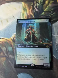 Venerated Rotpriest (Extended Art) Phyrexia: All Will Be One Foil - Image 2