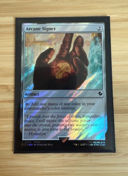 MTG: Arcane Signet (0335) (Surge Foil) Commander: Final Fantasy Surge Foil NM - Image 1