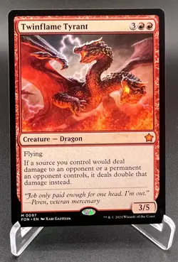 Twinflame Tyrant (Regular, #97, NM) Foundations (FDN), MTG - Image 1