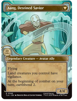 Aang, at the Crossroads // Aang, Destined Savior - Showcase Avatar MTG - Image 2