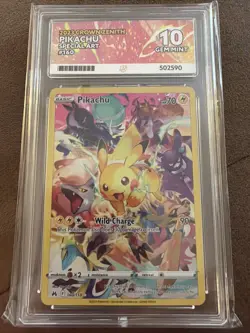 Pikachu Crown Zenith Holo Card 160/159 Ace 10 Pokemon TCG not PSA - Image 1