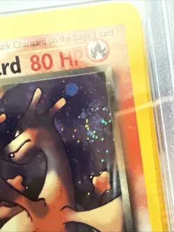 2000 Pokemon Rocket Dark Charizard #4 PSA 8 HOLO With Swirl! - Image 3