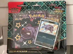 Pokemon Scarlet & Violet Paldean Fates Shiny Maschiff Tech Sticker Collection - Image 1