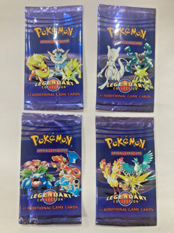 Lot 4 Pokemon TCG LEGENDARY COLLECTION EMPTY Booster Pack Wrappers Full Art Set 76930961865 - Image 1