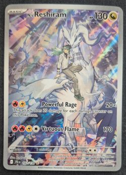 2025 Pokemon Journey Together JTG-EN N's Reshiram #167/159 Illustration Rare - Image 1