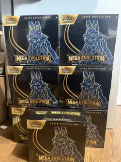 Pokemon TCG: Mega Evolution - Elite Trainer Box ETB - Lucario - Sealed x 7 ✅ - Image 1