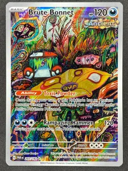 Pokemon Brute Bonnet Illustration Rare 207/182 PAR Paradox Rift NM - Image 1