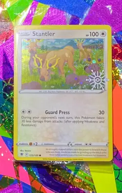 Pokemon 2023 Holiday Calendar Stantler 125/189 Holo Common Sealed NM/M - Image 1