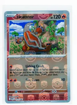 2025 Pokemon SV White Flare Heatmor Reverse Holo Master Ball Uncommon #019/086 - Image 1