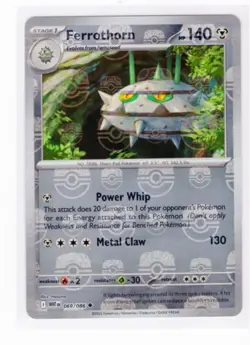 Ferrothorn 069/086 White Flare Master Ball Pattern English NM Pokemon TCG - Image 1