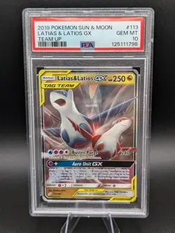 Pokemon Latias & Latios GX Team Up Holo Ultra Rare #113 PSA 10 Gem Mint - Image 1