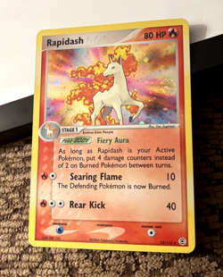 Pokemon TCG Rapidash Holo Rare 13/112 EX Fire Red Leaf Green (2004) - Image 2