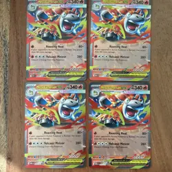 (4) Pokemon TCG Mega Camerupt Ex Double Rare 022/132 Playset NM - Image 1
