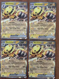 (4) Pokemon TCG Electivire EX 069/182 Destined Rivals Play Set NM - Image 1