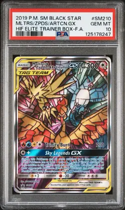 2019 PM SM Black Star Holo PSA10 Gem MT MLTRS/ZPDS/ARTCN.GX #SM10 PSA10 - Image 1