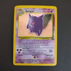 Gengar 5/62 Fossil Holo Rare Unlimited Pokemon TCG - Image 1