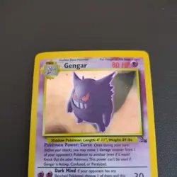 Gengar 5/62 Fossil Holo Rare Unlimited Pokemon TCG - Image 4
