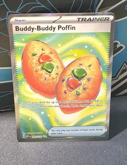 Pokemon Tcg Mega Evolutions #167/132 Buddy-Buddy Poffin NM Fresh Pack - Image 1