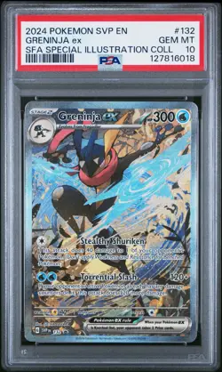 POKEMON PSA 10 2024 Black Star Promo Greninja ex 132 SVP132 SVP *6018 - Image 1