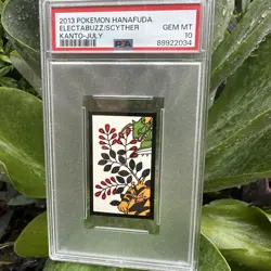 2013 Pokemon Hanafuda Kanto-July Electabuzz Scyther PSA 10 GEM MINT - Image 1