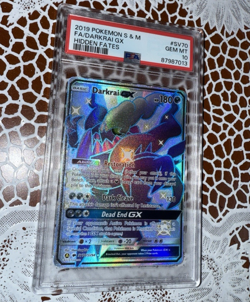 2019 Pokemon Darkrai GX SV70/SV94 Hidden Fates PSA 10 Shiny Vault Rare - Image 1