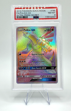 POKEMON Ultra Prism: Palkia GX #165 - PSA 8 NM-MT - Image 1