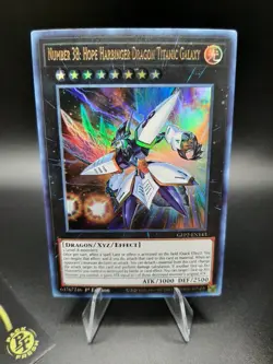 Yu-Gi-Oh Number 38: Hope Harbinger Dragon Titanic Galaxy GFP2-EN143 UR 1st Ed NM - Image 1