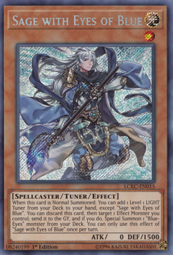 Sage With Eyes Of Blue - Secret Rare 1st Edition LCKC-EN015 - NM - YuGiOh - Image 1