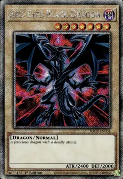 Red-Eyes Black Dragon - Platinum Secret Rare 1st Edition RA03-EN081 NM YuGiOh - Image 1