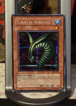 Sinister Serpent SDD-002 Secret Rare Light Play LP/Edge Yugioh TCG Fast Shipping - Image 1