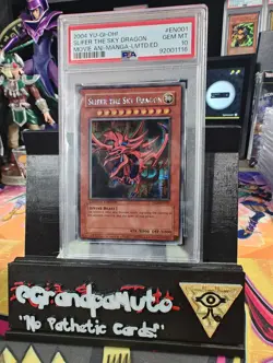 Yu-Gi-Oh! 2004 YMA-EN001 Slifer The Sky Dragon PSA Gem Mint 10 Secret Rare - Image 1