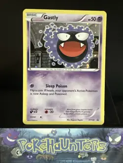 Pokemon Card Gastly XY132 Black Star Promo Holo Rare NM - Image 1