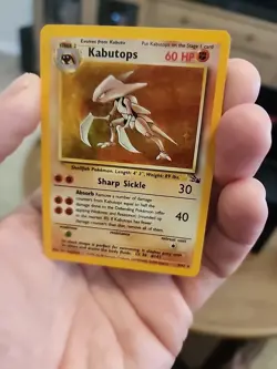 Kabutops Pokemon Card Fossil 9/62 Holo Rare - Image 2