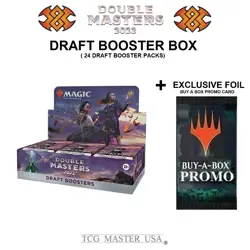 MtG Double Masters 2022 Sealed Draft Booster Box (w/ Near Mint Foil Promo Card) 744759630476 - Image 2