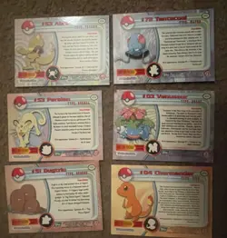 Lot of 6 Pokemon Cards TV Animation Edition 1999 Topps Charmander Pokemon VTG - Image 2