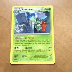 Pokemon TCG 15/124 Roserade Rare Dragons Exalted Non Holo Card - Image 1