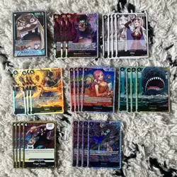 One Piece SR bundle and AA 28x cards (black) - Image 1