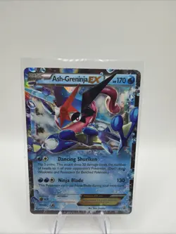 Pokemon TCG Ash-Greninja EX XY Black Star Promo XY133 Holo Card TCG Regular Size - Image 1
