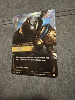 League of Legends TCG Riftbound English Viktor Leader OGN 246a/298 Alt Art Card - Image 1