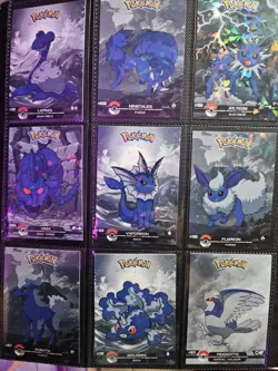 Pokemon Lot of 9 TCG Random Dark Black Cards #9 - Image 1