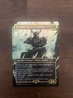 Jin Sakai, Magic The Gathering - Secret Lair Ghost of Tsushima Rainbow Foil - Image 1
