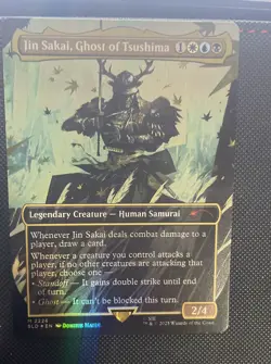Jin Sakai, Magic The Gathering - Secret Lair Ghost of Tsushima Rainbow Foil - Image 3