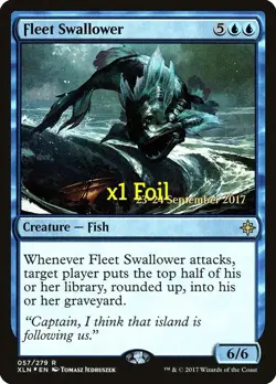 MTG Foil Prerelease Ixalan PXLN Fleet Swallower MINT - Image 1