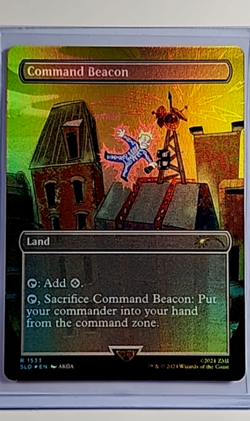 2024 MTG Magic the Gathering SLD Secret Lair Fallout Foil #1533 Command Beacon - Image 1