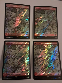 4x Mountain Surge Foil White 720 LOTR Lord of the Rings MTG Magic the Gathering - Image 1