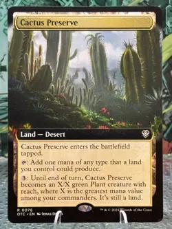 Cactus Preserve (Extended Art) Commander: Outlaws of Thunder Junction Regular - Image 1